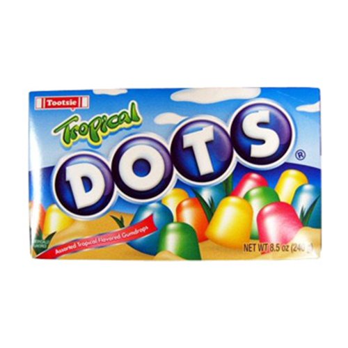 Tropical Dots Candy 7.5 Ounce Theater Size Packs 1 Box logo