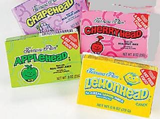 Tropical Lemon Head Lemonhead Candy 1 Box 24 Units logo