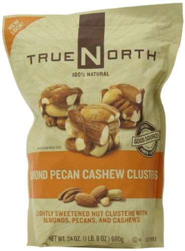 True North 100% Natural Clusters, Almond, Pecan, Cashews, 24 Ounce logo