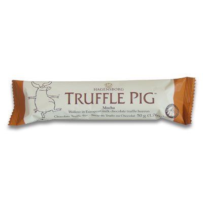 Truffle Pig Bar – Milk Chocolate Mocha – 6 Pack logo