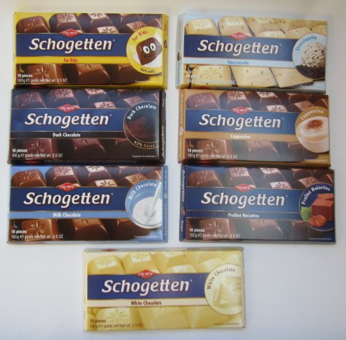 Trumpf: Set Of 126 Chocolates – 7 Assorted Flavours (18 Each) [ Italian Import ] logo