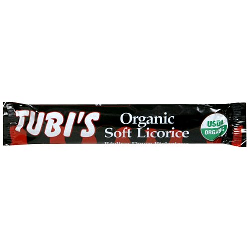 Tubi’s Organic Soft Licorice, 1 ounce Bars (Pack of 36) logo