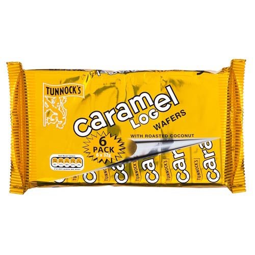 Tunnock’s Caramel Log Wafers With Roasted Coconut 6 Pack (6x 1.12oz) logo
