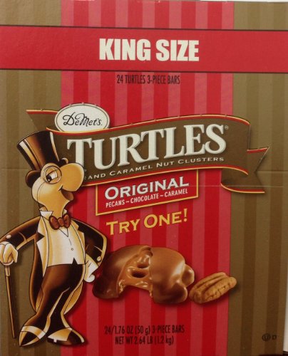 Turtles Original Pecan, Chocolate Caramel Candy King Size logo