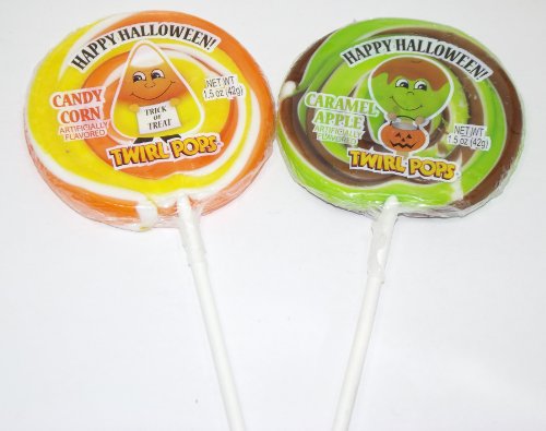 Twirl Pops Caramel Apple & Candy Corn logo