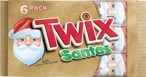 Twix 6 Piece Santa Shaped Bar, Singles, 6.6 Ounce logo