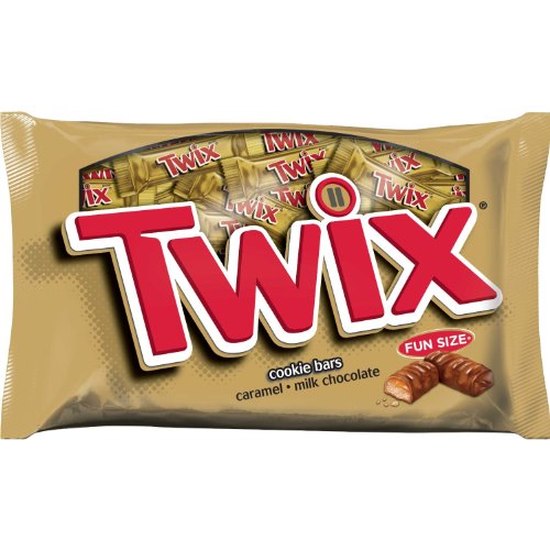 Twix Caramel Fun Size Candy, 22.34 ounce Packages (Pack of 3) logo