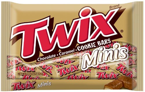 Twix Minis Milk Chocolate Bars Bag 11.5 Oz logo