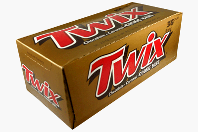 Twix Original Caramel 36 Bars logo