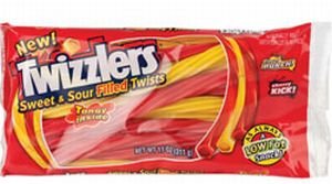 Twizzler Sweet and Sour Twists, 11-ounces (12 Bags) logo