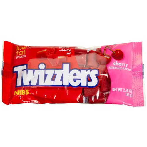 Twizzlers Licorice Nibs Cherry (Pack of 36) logo