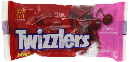 Twizzlers Nibs, Cherry, 2.25 ounce Packets (Pack of 36) logo