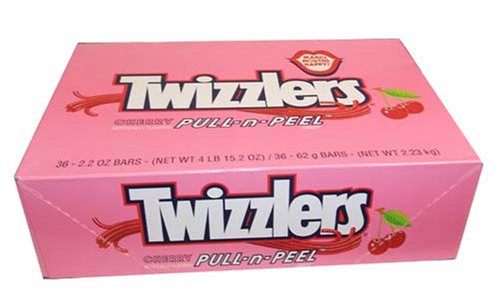 Twizzlers Pull and Peel Cherry Candy (36 Count) logo