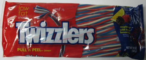 Twizzlers Pull N Peel Raspberry, Wild Berry, Lemonade 12 Oz (Pack of 2) logo