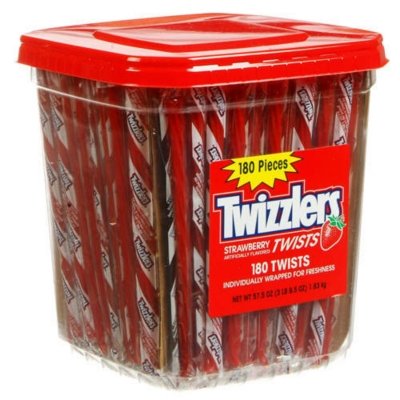 Twizzlers- Red Licorice Strawberry Twists, 180ct logo