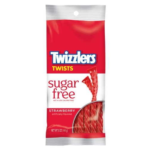 Twizzlers Sugar Free Twists, Strawberry, 5 ounce Bags (Pack of 12) logo