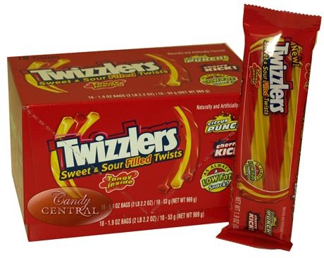 Twizzlers Sweet-sour Filled Twists – Hershey (Pack of 18 – 1.9 Oz Units) logo