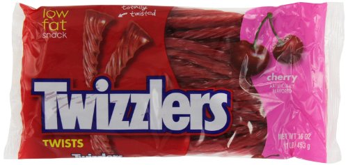 Twizzlers Twists, Cherry, 16 ounce Bag (Pack of 8) logo