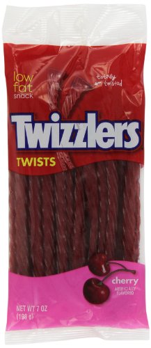 Twizzlers Twists, Cherry, 7 ounce Packages (Pack of 12) logo