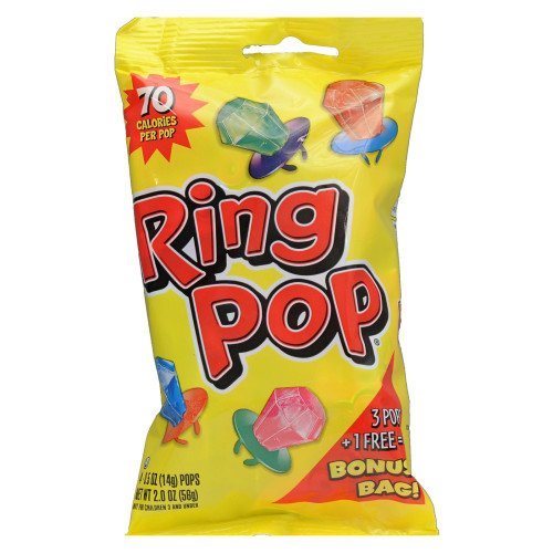 Two Bonus Size Bags Of Ring Pops (8 Ring Pops Total) logo