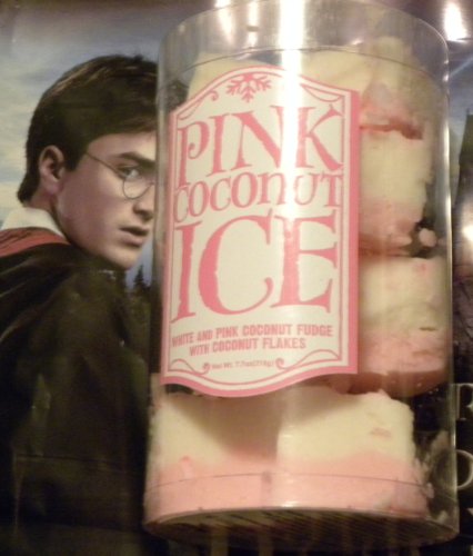 Universal Studios Florida Wizarding World Of Harry Potter Theme Park Exclusive From Honeydukes Emporium Pink Coconut Ice White & Pink Coconut Fudge Coconut Flakes 7.7 Oz. Candy logo