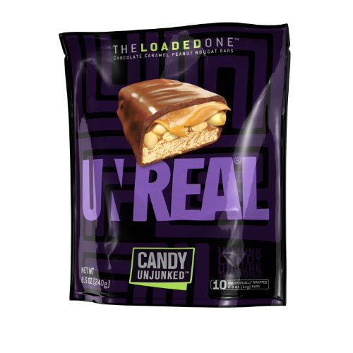 Unreal Candy – Chocolate Caramel Peanut Nougat Bar logo