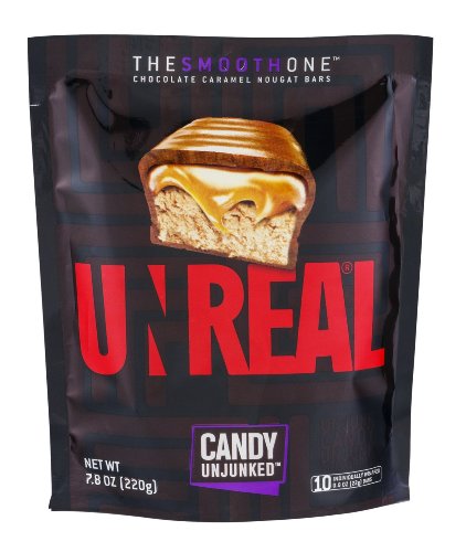 Unreal – The Smooth One – Chocolate Caramel Nougat Bars (each Bag Has 10 Individually Wrapped Bars), Buy Case Of Six Bags and Save On Cost Per Bag, Each Bag Totals 7.8 Oz (Pack of 6 Bags, Which Has 60 Individually Wrapped Bars) logo
