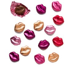 Valentine Multi-color Mini Lips Solid Milk Chocolate (1/2 Lb) logo