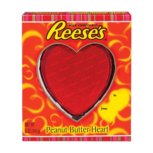 Valentines Day Candy Chocolate Heart Reeses Peanut Butter Filled 5 Oz logo