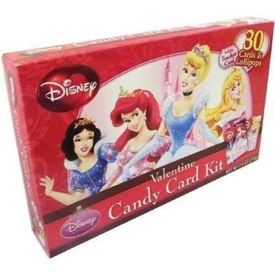 Valentines Day Candy Disney Childrens Lollipops Card Kit Princess 28 Ct & Teachers Card logo