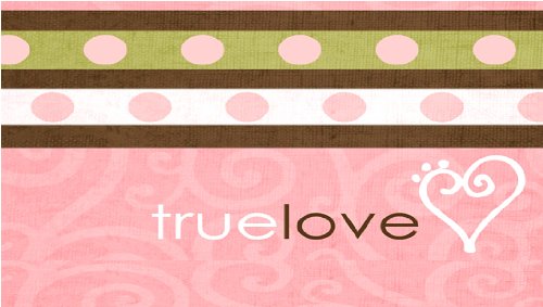 Valentine’s Day Chocolate Bar- True Love Pink Design logo