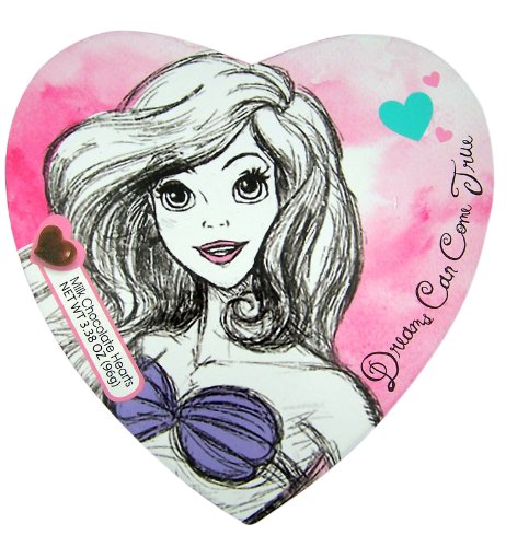 Valentine’s Day Gift Disney Princess Ariel Heart Shape Box With Milk Chocolate Candy logo
