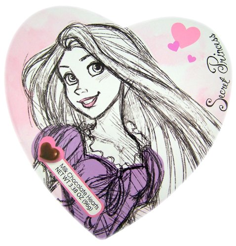 Valentine’s Day Gift Disney Princess Rapunzel Heart Shape Box With Chocolate Candy logo