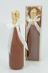 Valentines Day Gift Milk Chocolate Champagne Bottle logo