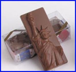 Valentines Day Gift Milk Chocolate Statue Of Liberty logo