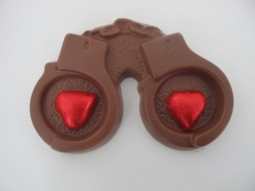 Valentines Day Gift Solid Milk Chocolate I’m Your Prisoner Of Love Candy Gift Boxed Handcuffs For Adults, Children & Lovers logo