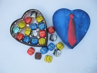 Valentine’s Day Heart – Blue Heart Gift Boxed,14, Filled With Dove Premium Specialty Chocolate Candies logo