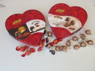 Valentine’s Day Heart Gift Two Chocolate Heart Shaped Boxes Of Kahlua & Baileys Chocolate Truffles logo