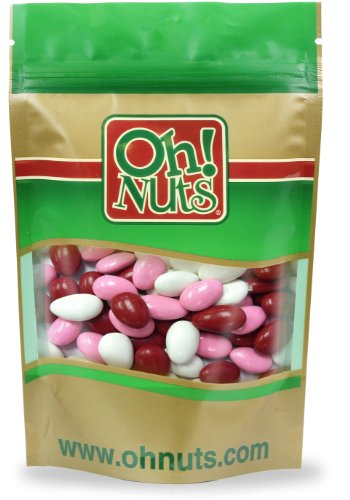 Valentines Day, Red, Pink, White, Jordan Almonds 5 Pound Bag – Oh! Nuts logo