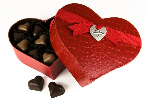 Valentines Heart Chocolate Truffles & Caramels Gift Box logo