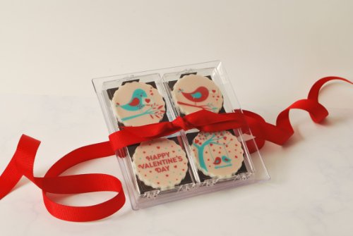 Valentines Love Birds Chocolate Printed Gift Box logo