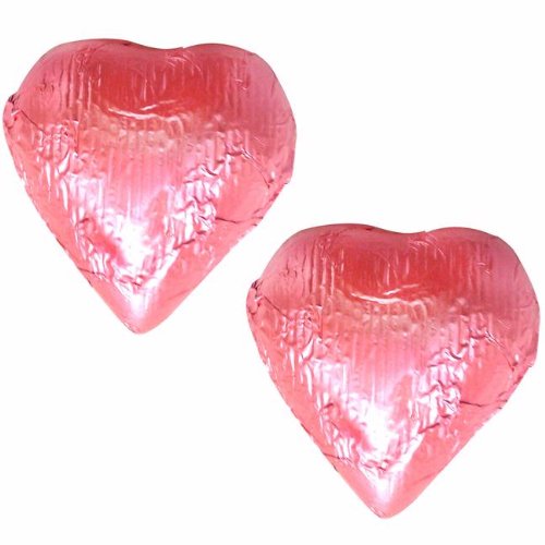 Valntine’s Day Bright Pink Foiled Gourmet Creamy Milk Chocolate Hearts 1 Pound Box – Oh! Nuts logo