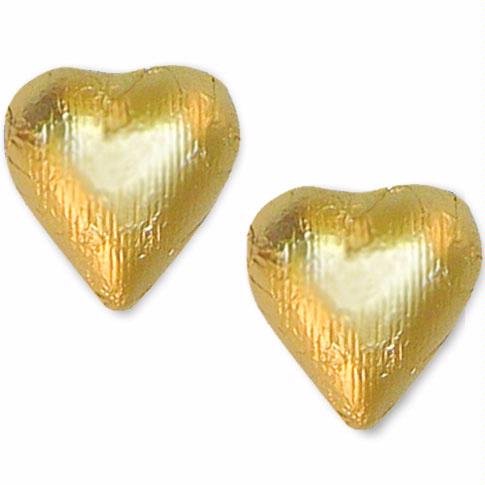 Valntine’s Day Gold Foiled Gourmet Creamy Milk Chocolate Hearts 1 Pound Box – Oh! Nuts logo