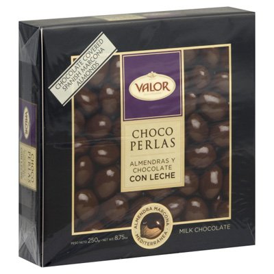 Valor Choco Perlas – Milk Chocolate Covered Marcona Almonds (8.75 Oz/250 G) logo