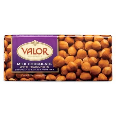 Valor Milk Chocolate Bar With Whole Hazelnuts (8.75 Oz/250 G) logo