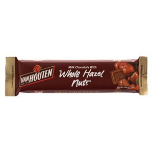 Van Houten Whole Hazelnut Milk Chocolate 38g. (Pack of 3) logo