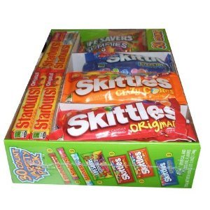 Variety Box Skittles, Starburst and Lifesavers Gummies 30 Count Variety (Pack of 2 Boxes) logo