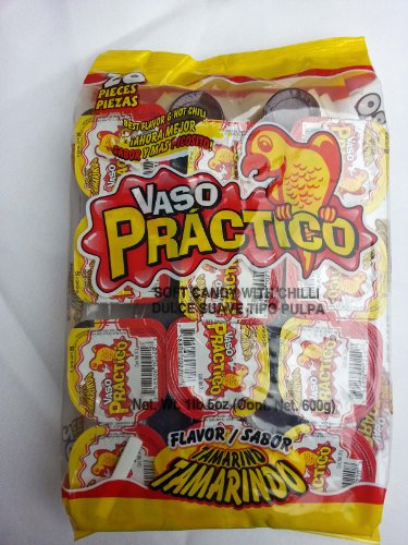 Vaso Practico Tamarindo( Soft Candy With Chili Tamarind Flavor) 20 Pieces Bag logo