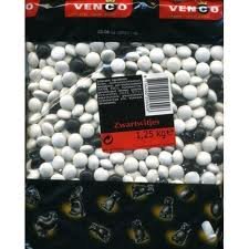 Venco Black & White Licorice (zwartwitjes) 2.75 Lb Bag logo