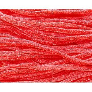 Verberg Sour Strawberry Licorice Laces – 20lb Case logo